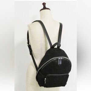 Stella McCartney Black Backpack with Silver Accents